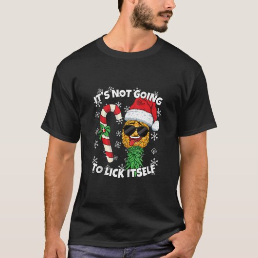 Mens It s Not Going To Lick Itself Christmas Swing T-shirt (Voorkant)