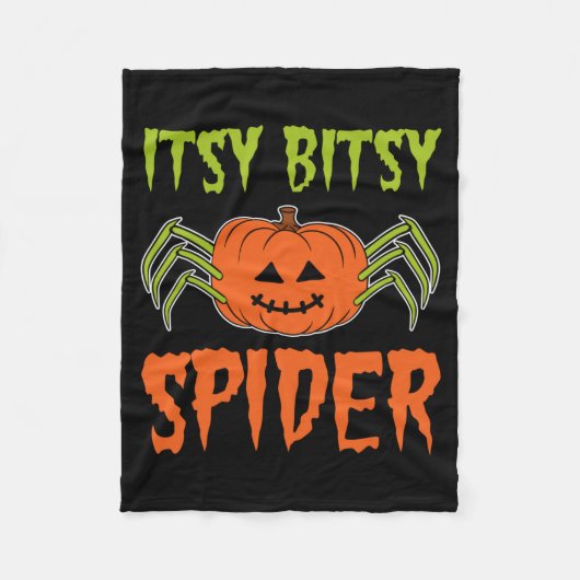 Mens Itsy Bitsy Spider Halloween Kostuum 2020 Fleece Deken (Voorkant)