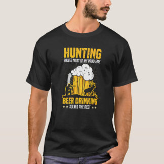 Mens Jagen Lost Meeste Van Mijn Problemen Herten J T-shirt