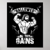 Mens Jesus Bodybuilding T Shirt - Funny Jesus Weig Poster (Voorkant)