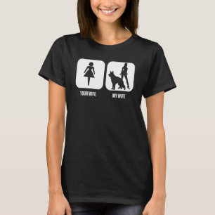 Mens Jouw Vrouw Mijn Vrouw Duitse Herdershond Voor T-shirt