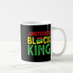 Mens juneteenth zwarte koning emancipatie dag koffiemok