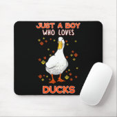 Mens Just A Boy Who Loves Ducks Funny Duck Lover Q Muismat (Met muis)