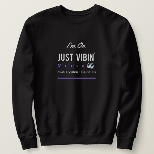 Men's Just Vibin' Media Artist Sweatshirt (Design voorkant)