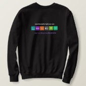 Men's Just Vibin' Media Sweatshirt (Design achterkant)
