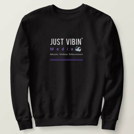 Men's Just Vibin' Media Sweatshirt (Design voorkant)