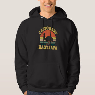 Mens Kasuaris Nagypapa Schattige Kasuaris Feest Hu Hoodie