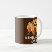 Mens Kinkajou Dad Father Honey Bear Night Ape Koffiemok (Voorkant rechts)
