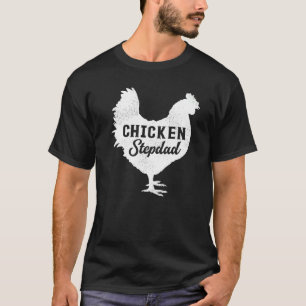 Mens Kip Bird Beste Kip Stiefvader Vaderdag T-shirt