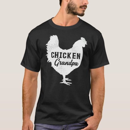 Mens Kip Vogel Beste Kip Opa Vaderdag T-shirt (Voorkant)