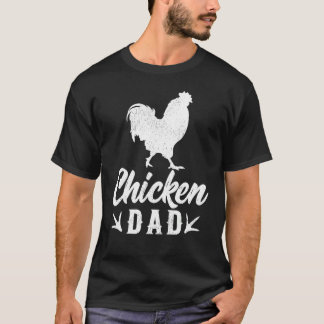 Mens Kippenboerderij Boer Kippenvader Vaderdag T-shirt