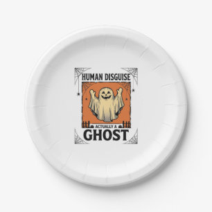 Mens Kostuum Spook Vintage Halloween Humor_1 Papieren Bordje