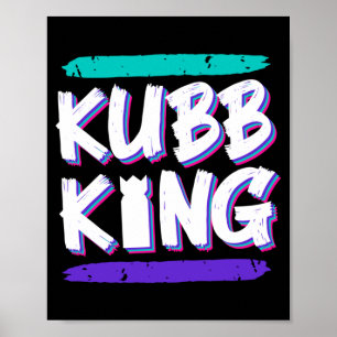 Mens Kubb King Viking Schaken Pro King Viking Scha Poster