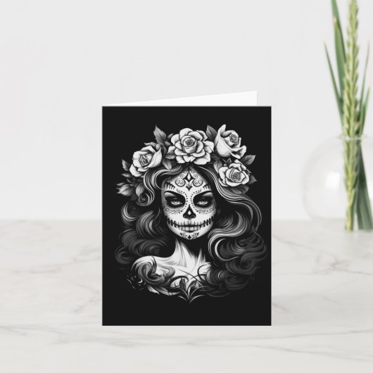 Mens La Catrina Dag Van Overheidsbureau Kaart (Voorkant)