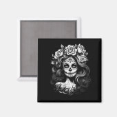 Mens La Catrina Dag Van Overheidsbureau Magneet (Voorkant / Achterkant)