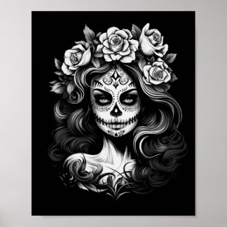 Mens La Catrina Dag Van Overheidsbureau Poster