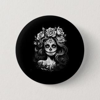 Mens La Catrina Dag Van Overheidsbureau Ronde Button 5,7 Cm