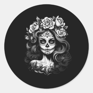 Mens La Catrina Dag Van Overheidsbureau Ronde Sticker