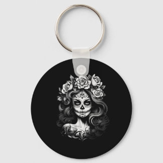 Mens La Catrina Dag Van Overheidsbureau Sleutelhanger