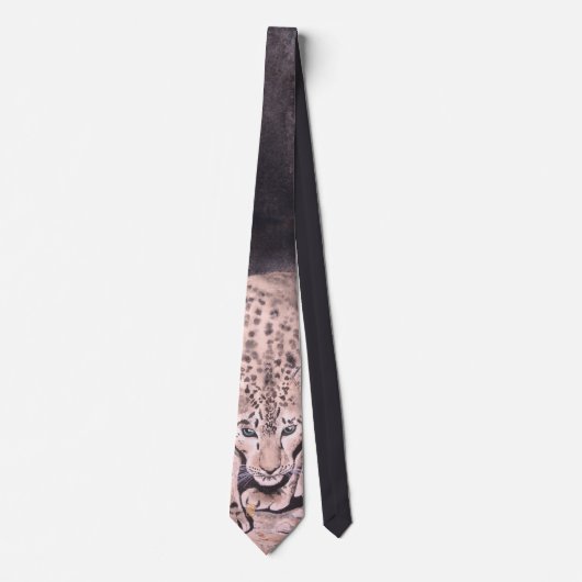 Men's Leopard Neck Tie Stropdas (Voorkant)