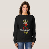 Mens Let The Shenanigans Begin Day of The Dead Ma Trui (Voorkant volledig)