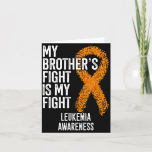 Mens Leukemie Broers Strijd Is Strijd Tegen Leukem Kaart
