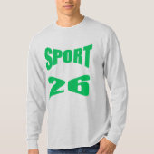 Men's Long Sleeve Shirt ash SPORT 26 (Voorkant)