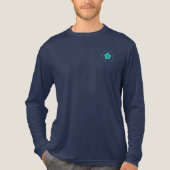 Mens Long Sleeve Triblend Tri-Blend Shirt (Voorkant volledig)