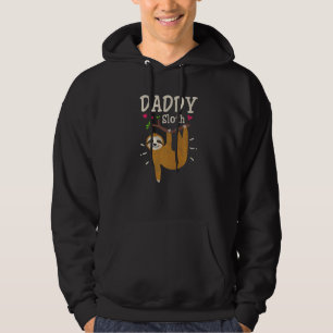 Mens Luiaard Grafische Humor Dierenpark Dier Pap Hoodie