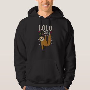 Mens Luiaard Grafische Humor Dierentuin Dier Lolo Hoodie