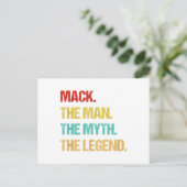 Mens Mack De Man De Mythe De Legende Briefkaart (Staand voorkant)