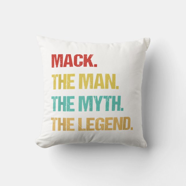 Mens Mack De Man De Mythe De Legende Kussen (Voorkant)