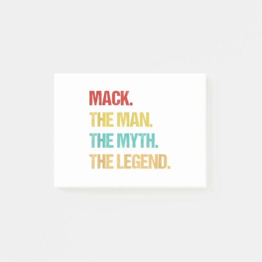 Mens Mack De Man De Mythe De Legende Post-it® Notes (Voorkant)