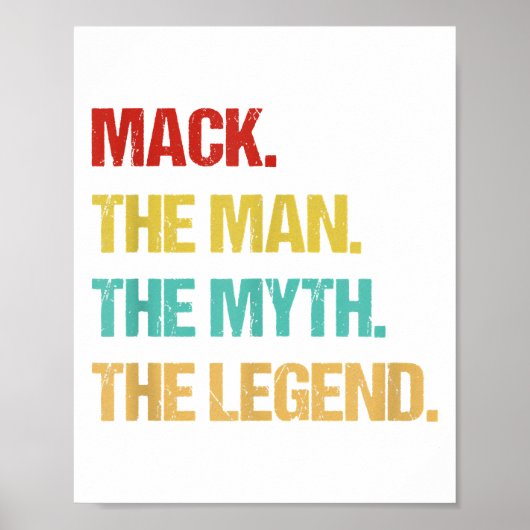 Mens Mack De Man De Mythe De Legende Poster (Voorkant)