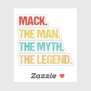 Mens Mack De Man De Mythe De Legende Sticker