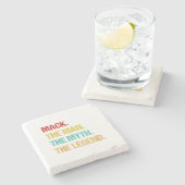 Mens Mack The Man The Myth The Legend Stenen Onderzetter (Zijkant)