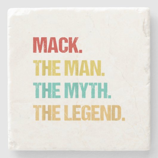 Mens Mack The Man The Myth The Legend Stenen Onderzetter (Voorkant)