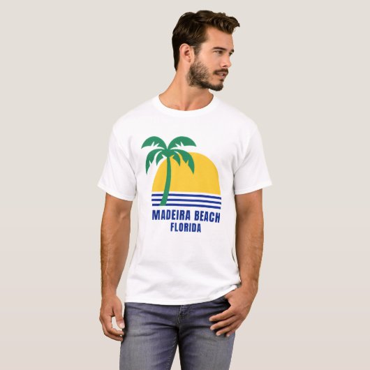 Men's Madeira Beach Florida T-Shirt (Voorkant volledig)