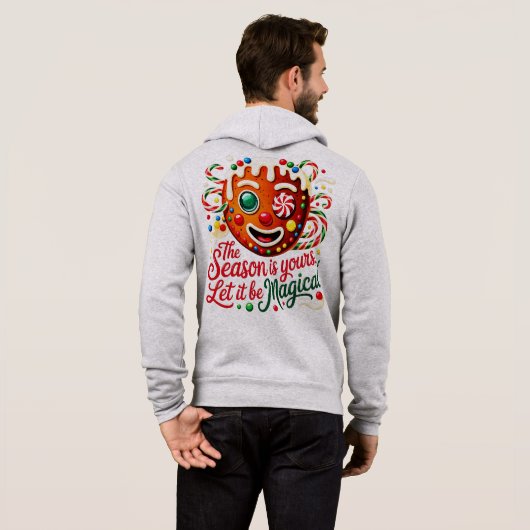 Men's Magical Gingerbread Cozy Christmas Pullover  (Achterkant volledig)