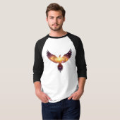 Mens Majestueuze Phoenix T-shirt (Voorkant volledig)