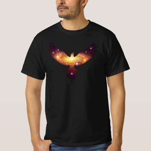 Mens Majestueuze Phoenix T-shirt (Voorkant)