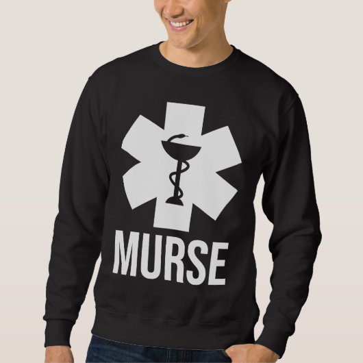 Mens Male Nurse  Murse Rn Lpn Cna Trui (Voorkant)