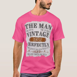 Mens Man Myth Legend Vintage 1952 70th Birthday Fo T-shirt