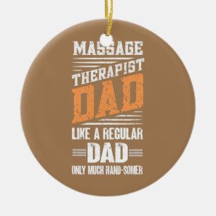 Mens Massage Therapeut Dad Massage Therapie Keramisch Ornament
