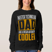 Mens Master Technician Dad Like a Regular Dad bu Trui (Voorkant)