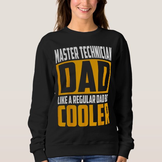 Mens Master Technician Dad Like a Regular Dad bu Trui (Voorkant)