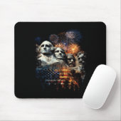 Mens Mens 4 juli Vuurwerk Mount Rushmore Muismat (Met muis)
