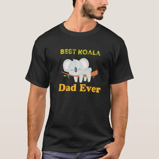 Mens Mens Best Koala Ever Daddy Koala Bear Animal  T-shirt (Voorkant)