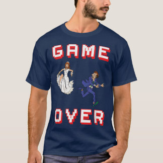 Mens Mens Jga Stag Party Men Game Over Bruidegom16 T-shirt