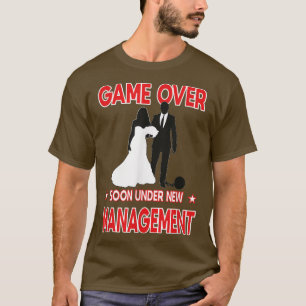 Mens Mens JGA vrijgezellenfeest mannen Game Over B T-shirt